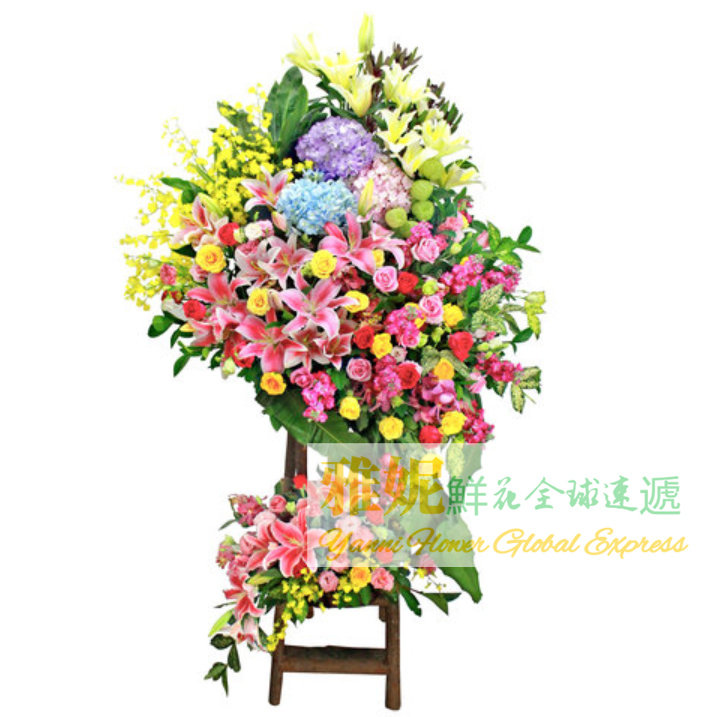香港開張花籃速遞訂購公司開業送花同城九龍中環太古天后北角花店