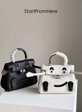 StartFromHere｜凯莉娃娃包 恶搞可爱迷你牛皮手提单肩斜挎包女