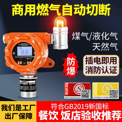 商用餐饮燃气报警器煤气泄漏自动