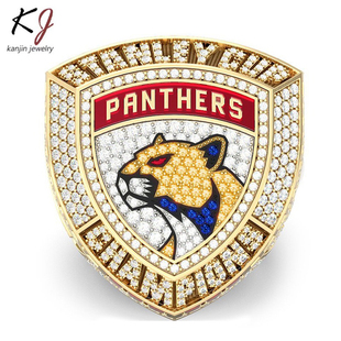 NHL2024佛罗里达黑豹队斯坦利杯冠军戒指官方版新款