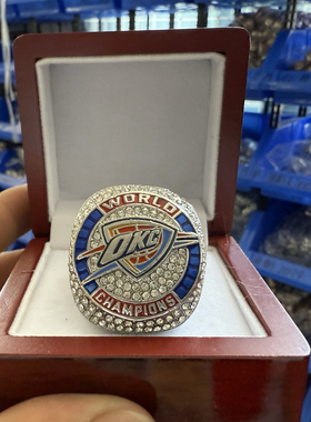 2025年欧美雷霆压力山大篮球总冠军戒指欧美戒指男士饰品