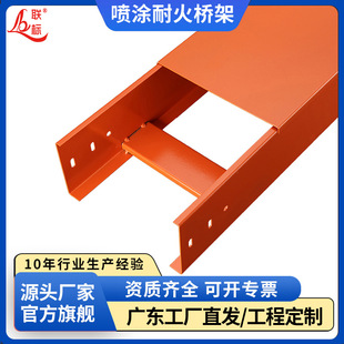 梯式电缆桥架防火阻燃槽盒100x50耐高温金属走线槽钢制镀锌钢架