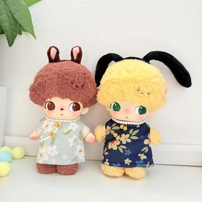 仅娃衣】毛绒挂件DIMOO搪胶衣服布鲁托娃衣清雅小旗袍套装可爱萌