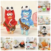 比奇堡居民丑鱼打工鱼瘫瘫鱼街范型男小工匠套装 娃衣15cm公仔配饰