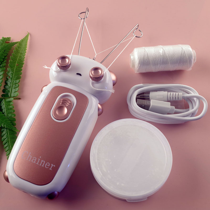 脱毛器仪挽脸机去毛男女挽脸器电动挽面器绞脸器脸部除毛器拔毛器