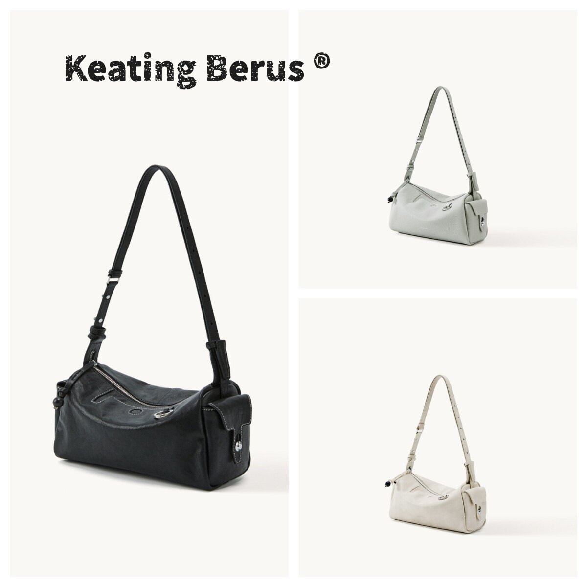 【李娜同款】山下循迹mini相机包圆筒包单肩斜挎腋下包手机小包