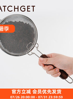 咖啡豆烘焙手网日韩式不锈钢烘豆机家用烤坚果豆器油炸筛滤网明火