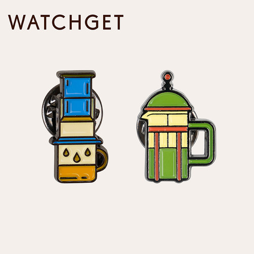 watchget 胸针胸章 爱乐压 法压壶