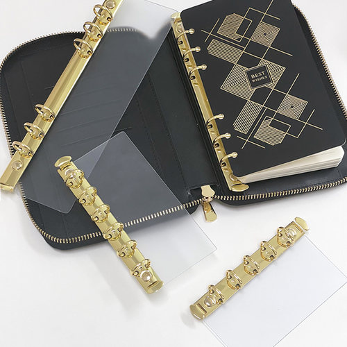 m5 a7 a6 a5侧插活页本插板金属活页夹6孔活页扣环装订活页夹外壳