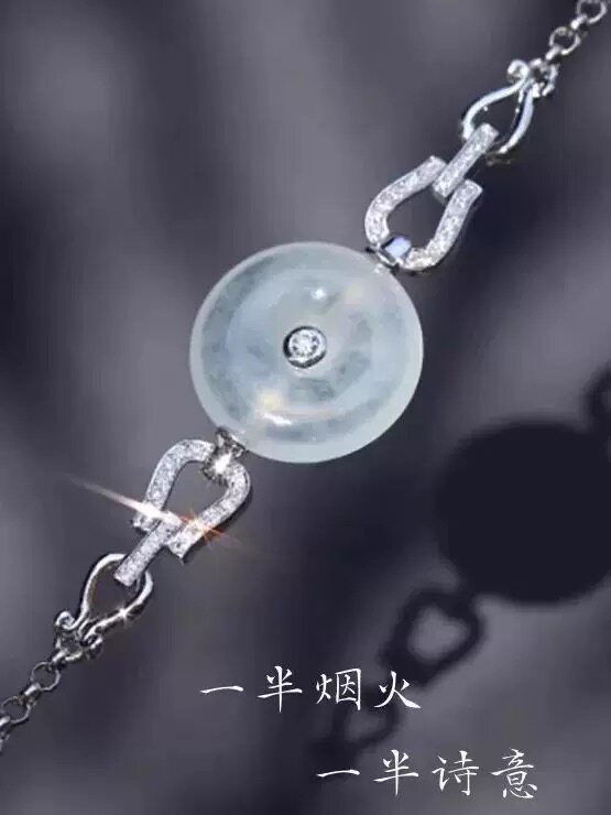 新款马蹄平安扣手链空托配件万用扣头diy仿高冰玉石玉佩配饰图片