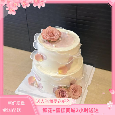 泸州市生日蛋糕同城配送爱人