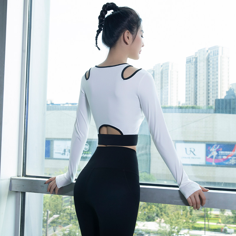 长袖瑜伽服秋冬新款带胸垫普拉提健身显瘦速干高级感跑步运动套装,运动服/休闲服装,健身衣,淘宝优惠券,粉丝福利购,淘宝优惠卷