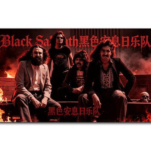 Black Sabbath黑色安息日乐队海报壁纸自粘贴纸画报牛皮纸贴画