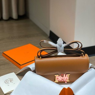 h家ep掌纹头层牛皮横板康康轻奢风单肩斜挎女包