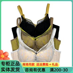 芬铂文胸3117H无钢圈三排扣中厚A杯小胸显大聚拢侧收调整型内衣女