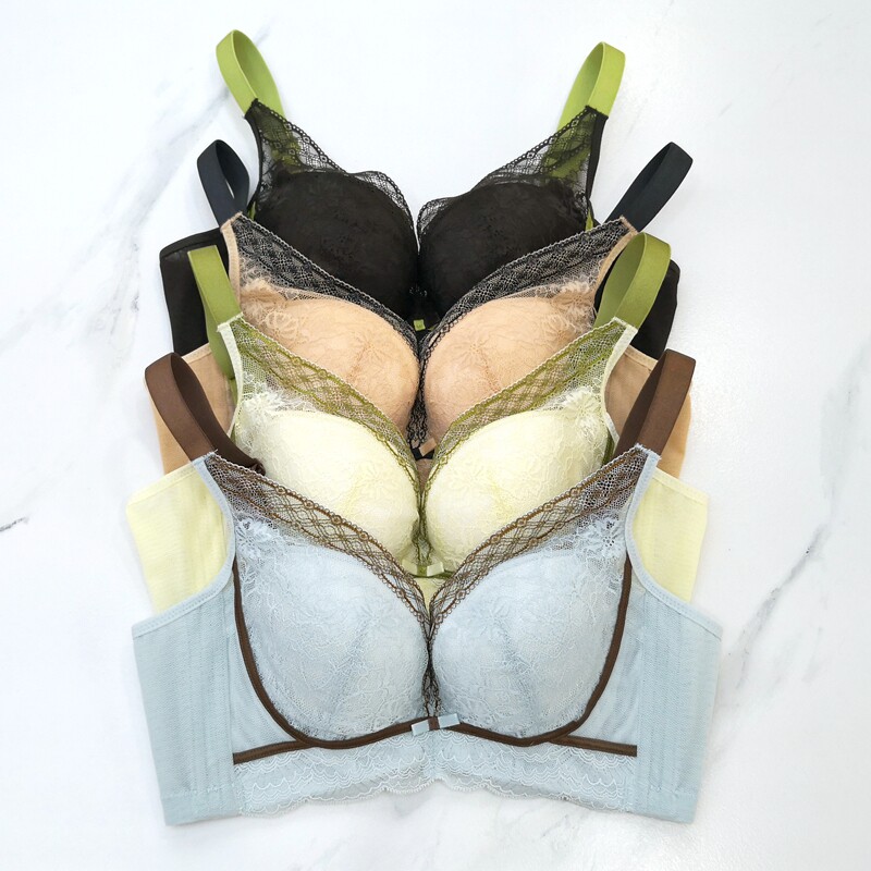 芬铂文胸3112HB中薄BC杯软钢圈四排扣女小胸聚拢收副乳调整型内衣