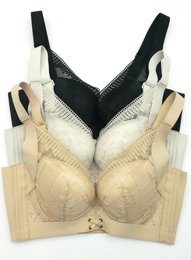 芬铂文胸FW3109H软钢圈四排扣中厚AB杯上托聚拢侧收调整型内衣女