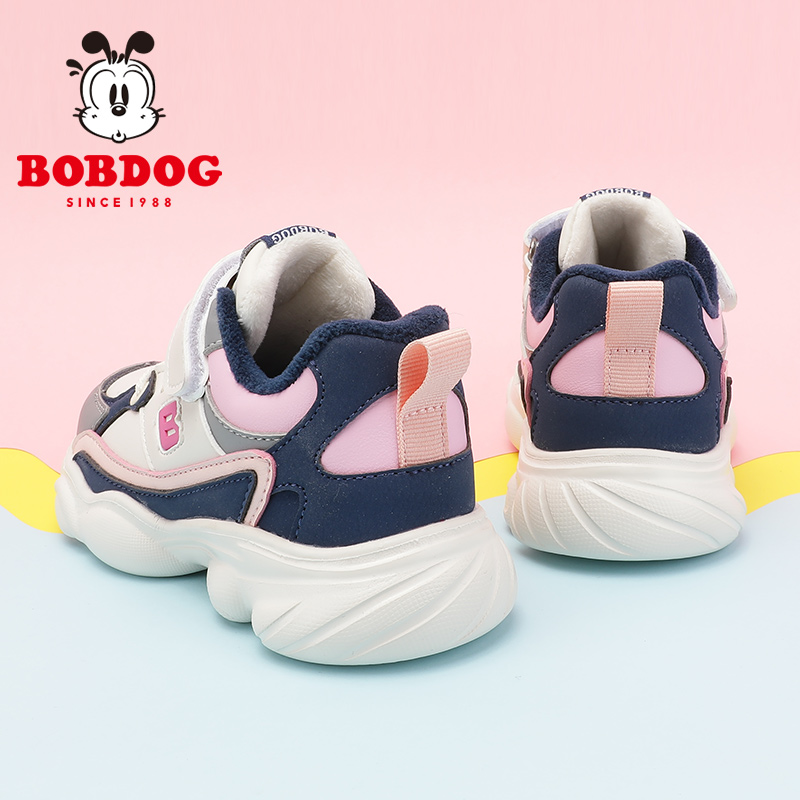 巴布豆秋冬儿童运动鞋