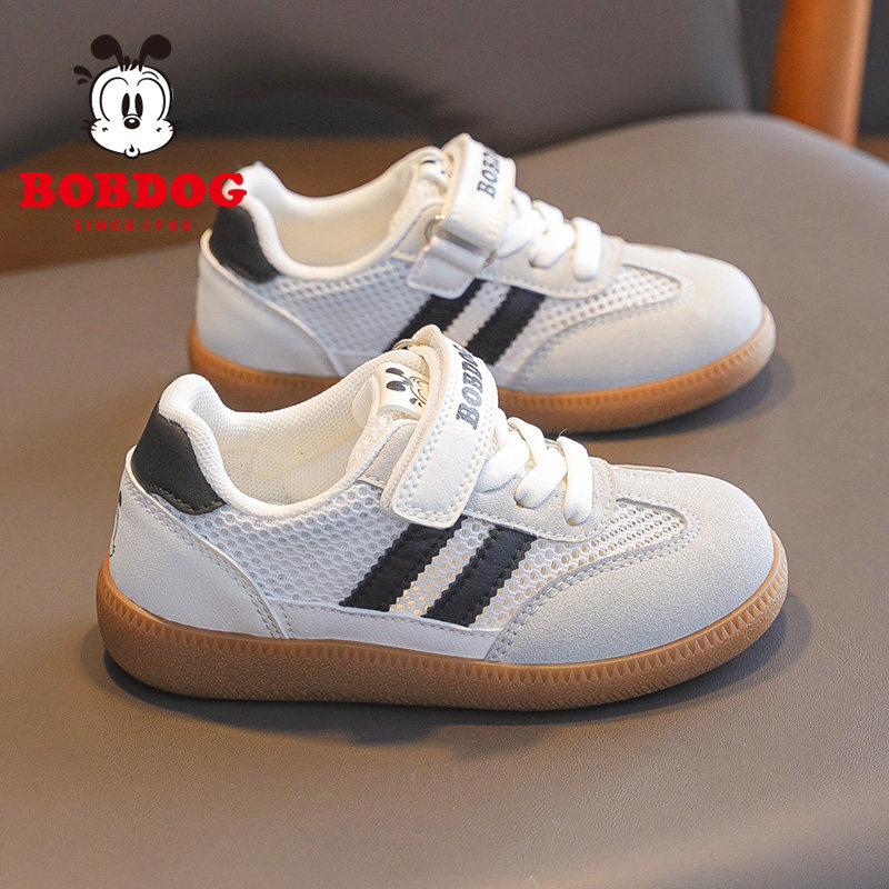 巴布豆童鞋男童鞋子2026新款夏季男孩德训鞋透气网鞋男宝儿童板鞋