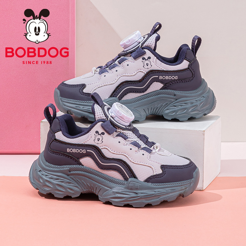 巴布豆童鞋女童鞋子2025秋季新款女孩秋款女大童老爹鞋儿童运动鞋