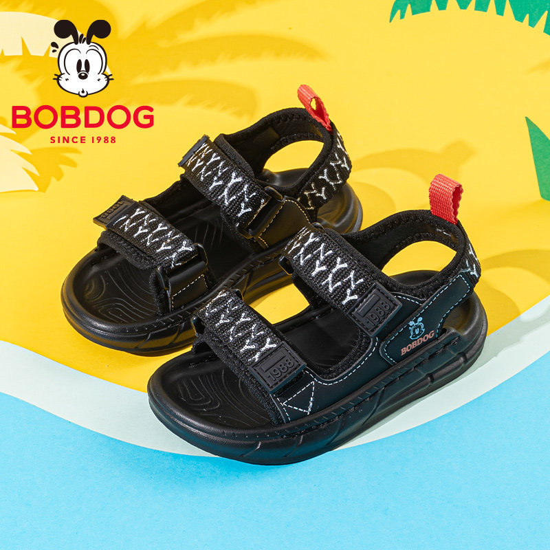 巴布豆童鞋男童鞋子夏季2026新款男孩夏鞋男宝宝沙滩儿童运动凉鞋