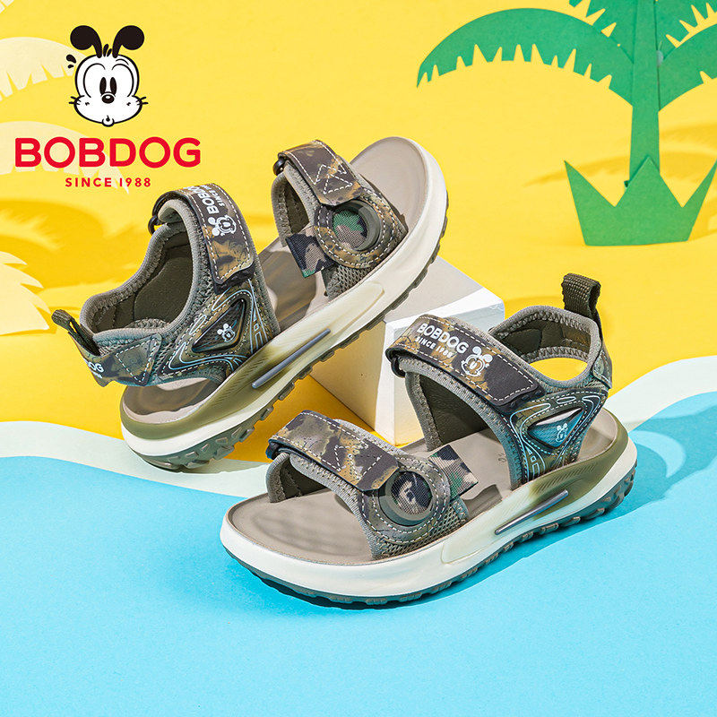 巴布豆童鞋男童运动款凉鞋2026新款男宝夏鞋夏季轻便防滑儿童鞋子