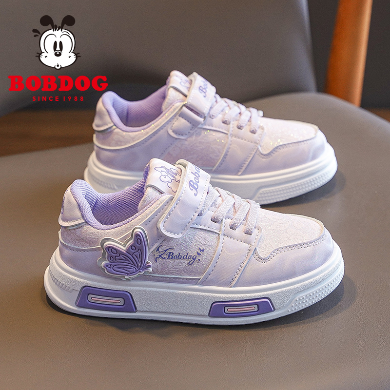 巴布豆童鞋官方旗舰店女童鞋子春秋款2025新款儿童板鞋女孩运动鞋