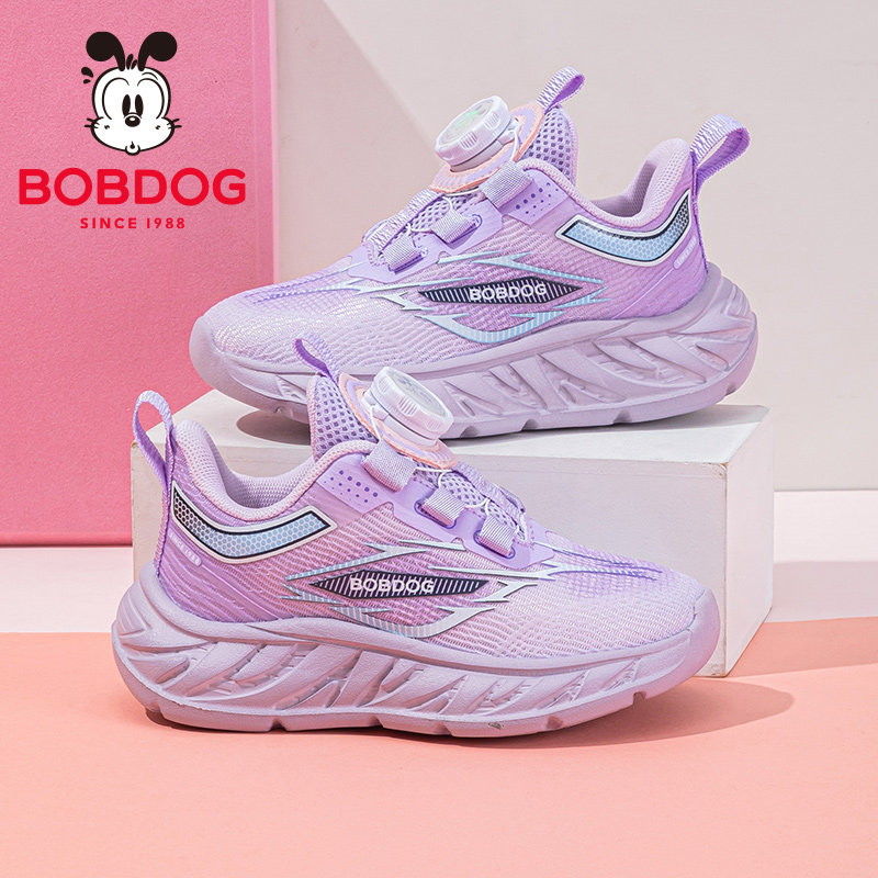 巴布豆童鞋女童运动鞋2026新款秋款女孩跑步鞋女大童女款儿童鞋子