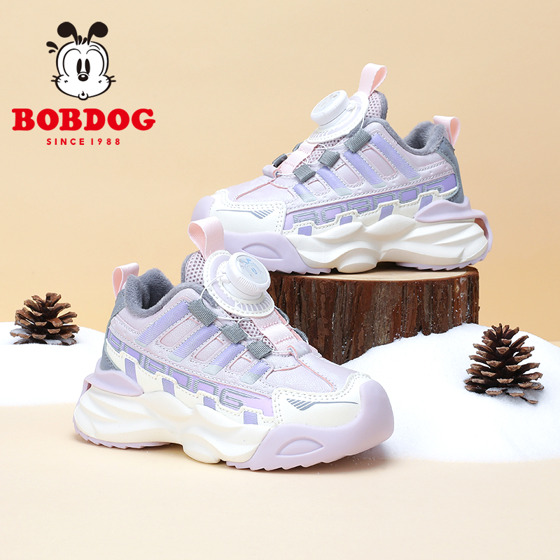 加绒童鞋巴布豆休闲冬季