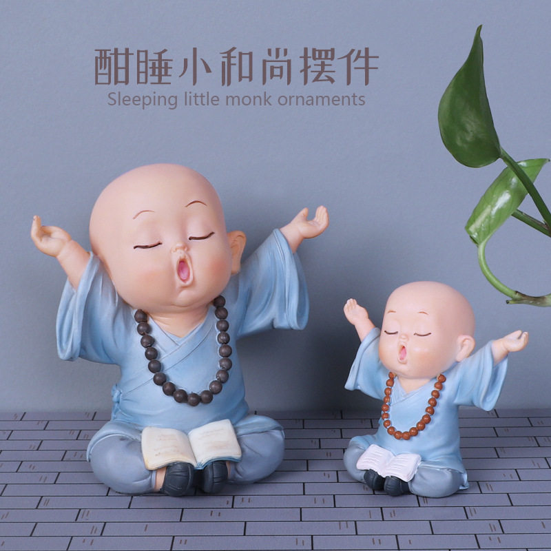 少林功夫小和尚摆件茶宠摆设创意