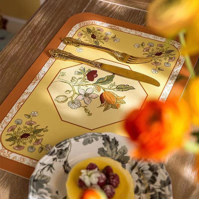 欧式餐桌垫复古餐厅茶几防油防烫