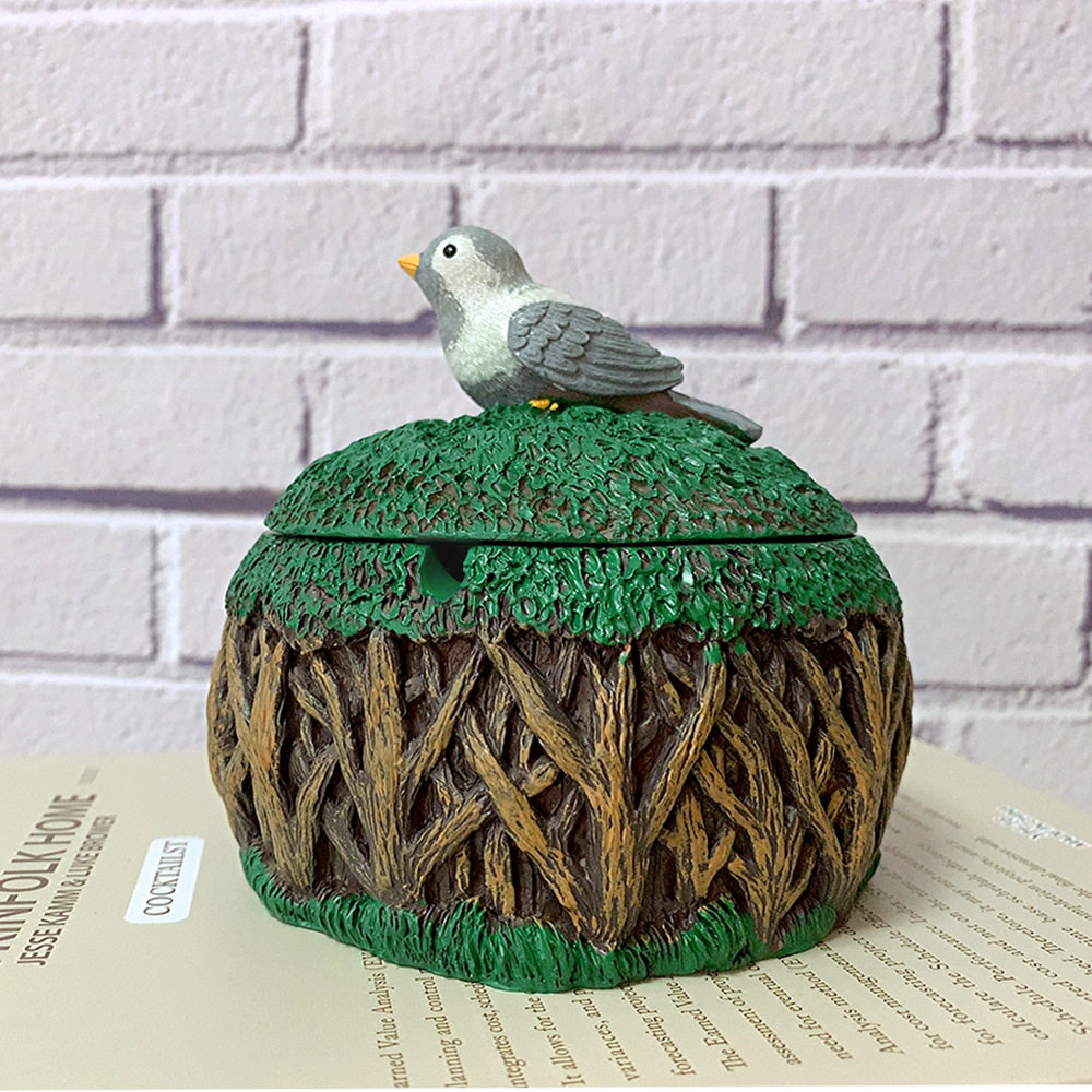 跨进货源创意树脂烟灰缸父亲节礼物送男友礼品动物收纳盒家居摆件