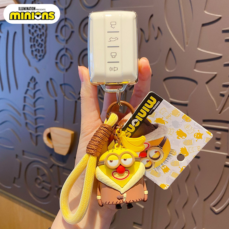 正版卡通小黄人钥匙扣女可爱创意