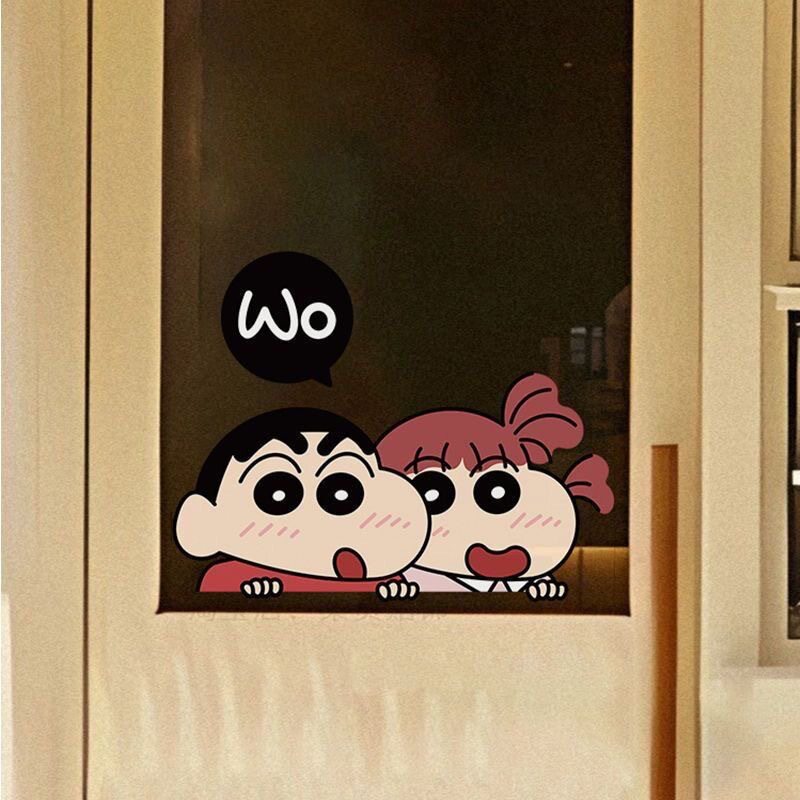 卡通动画蜡笔小新搞怪车贴纸汽车