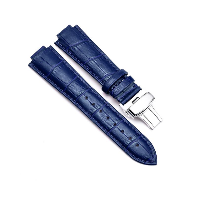 原装适配天珺手表带1028L1029L1050L系列女款牛皮凸口皮带手表配