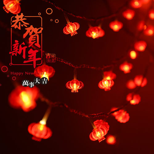 彩灯串灯2026年新款春节日满天星灯笼挂灯带新年气氛灯led景观灯 - 封面