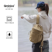 Qminica双肩登山包户外运动骑行包男女休闲书包徒步轻便旅行背包
