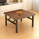 折叠桌简易出租屋便携式 实木方形吃饭桌家用学习方桌户外摆摊专用