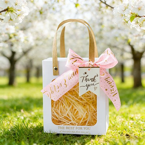 伴手礼手提礼品袋子高级感生日透明口红小号礼物包装喜糖盒空盒 - 封面