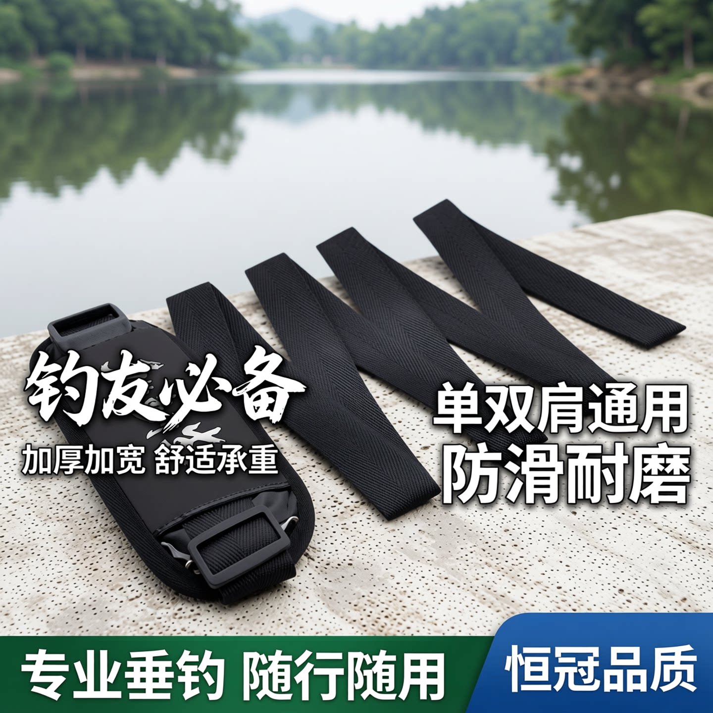 钓鱼箱背带通用款加厚恒冠连球图片