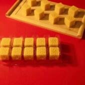 蜂窝形状流心糕南瓜糕宴会糕点喜宴素米糕点心酒店下午茶创意甜点