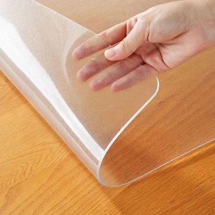 透明桌布餐桌垫软玻璃烤火炉桌面保护垫pvc水晶板防水防油茶几垫*