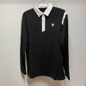 特价 T恤衫 高尔夫服装 春夏户外运动长袖 速干弹力透气上衣 男士 L码