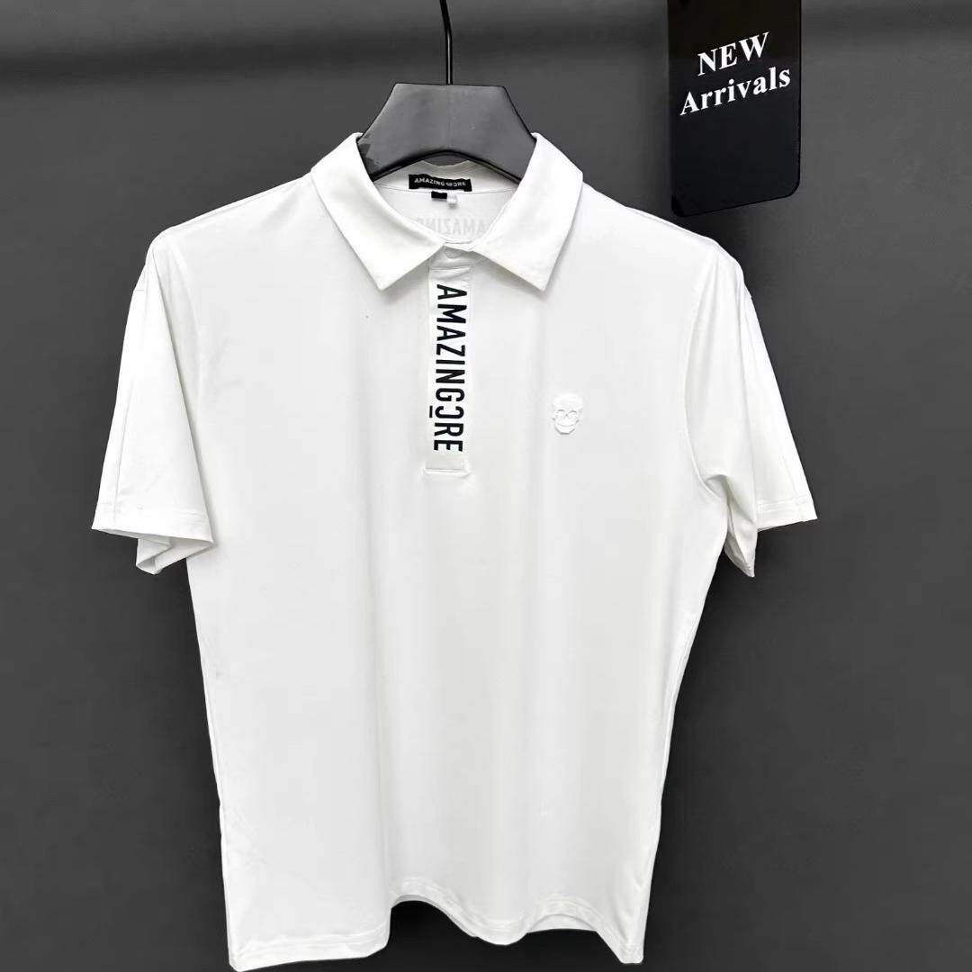 夏季新款潮流高尔夫服装男短袖T恤韩国时尚舒适透气运动休闲上衣