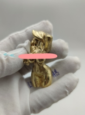 12厘米纯铜裸身美少女丸子头