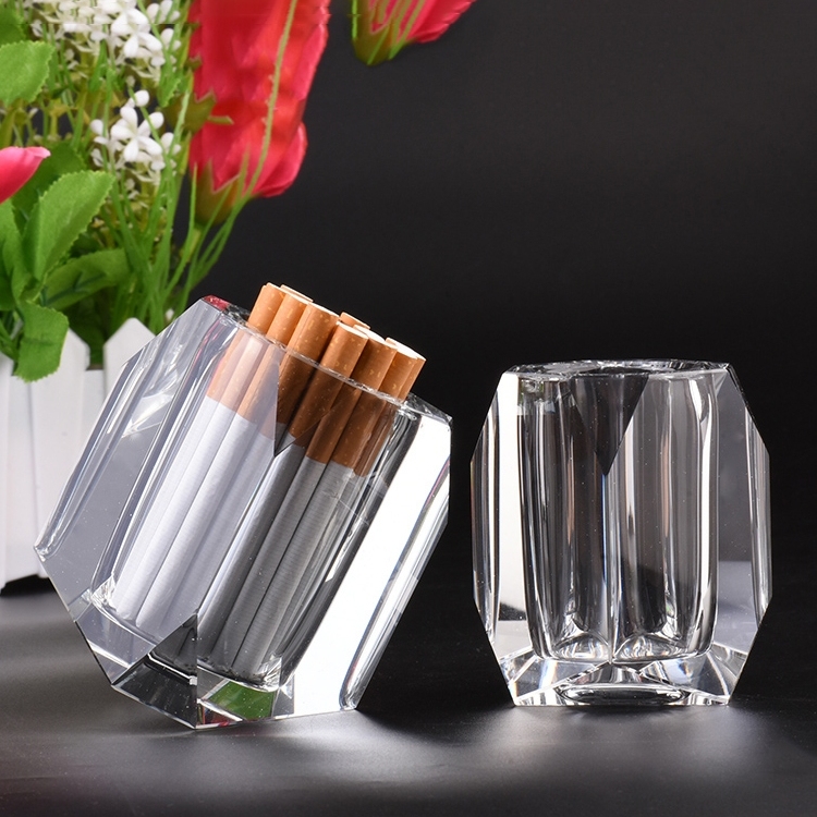 水晶烟罐烟盅细支玻璃烟盒
