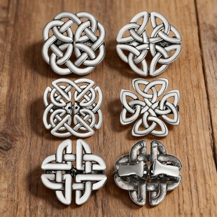 复古凯尔特结胸针时尚披肩毛衣领夹女士丝巾扣开衫领口防走光夹