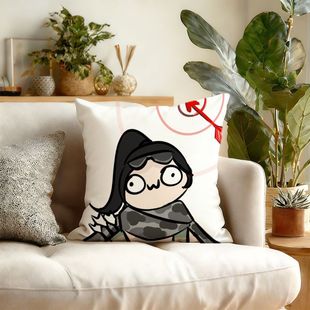 三角洲行动Q版抱枕搞笑抽象滑稽可爱双面创意靠垫靠枕枕头ins风靠