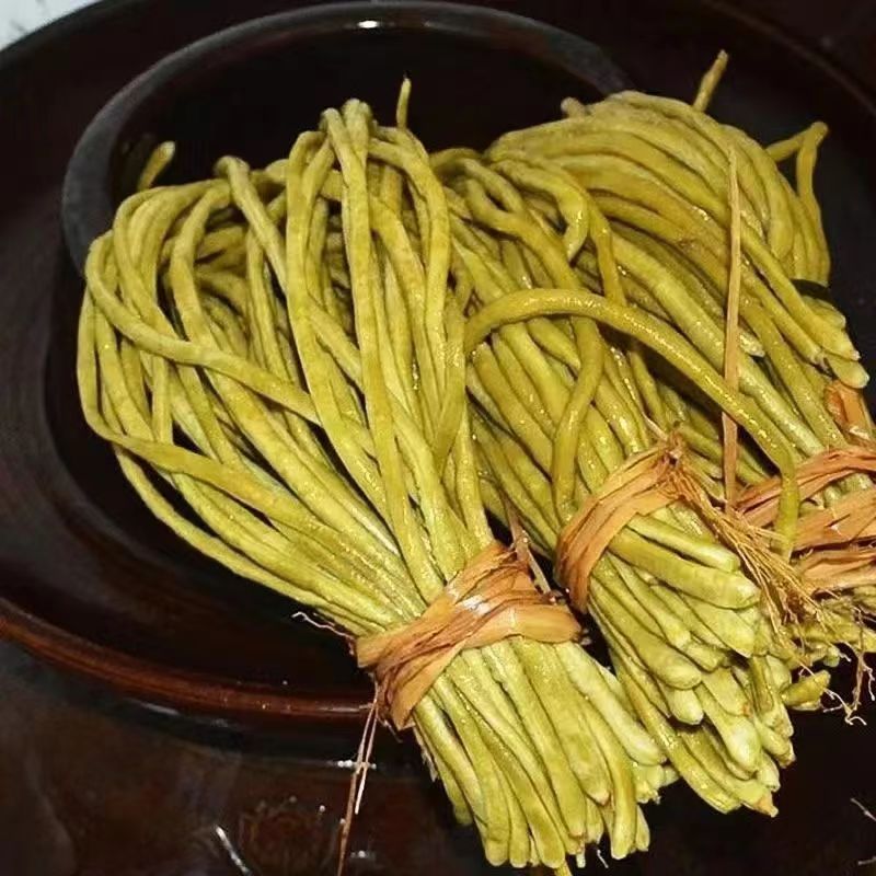 酸豆角纯手工坛子菜酸脆爽口腌豆角500g足称湖南当地农产品泡菜
