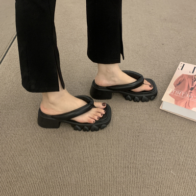 mona同款厚底人字拖休闲百搭